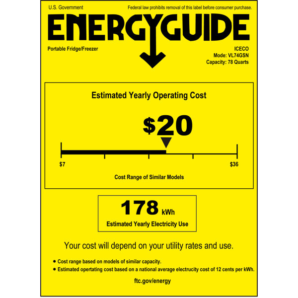 ICECO Compact Portable Portable 2.61 Cubic Feet Garage Ready FrostFree